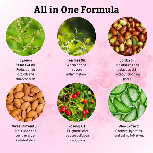 Natural Permanent Hair Remover Oil