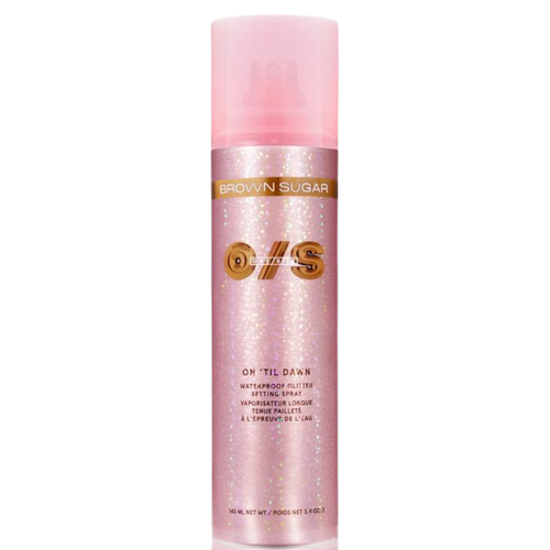 Til Dawn Waterproof Glitter Setting Spray In Brown Sugar